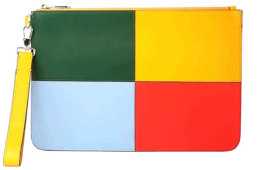 Túi Burberry Colorblock Leather 'Blue Orange' 8025192 Túi Burberry Colorblock Leather 'Blue Orange' 8025192