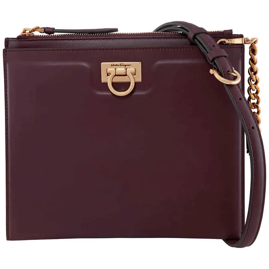 Túi Salvatore Ferragamo Purple Leather 'Brown' 21I013-724605 Túi Salvatore Ferragamo Purple Leather 'Brown' 21I013-724605
