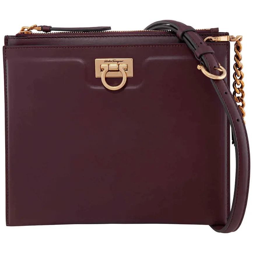 Túi Salvatore Ferragamo Purple Leather 'Brown' 21I013-724605 Túi Salvatore Ferragamo Purple Leather 'Brown' 21I013-724605