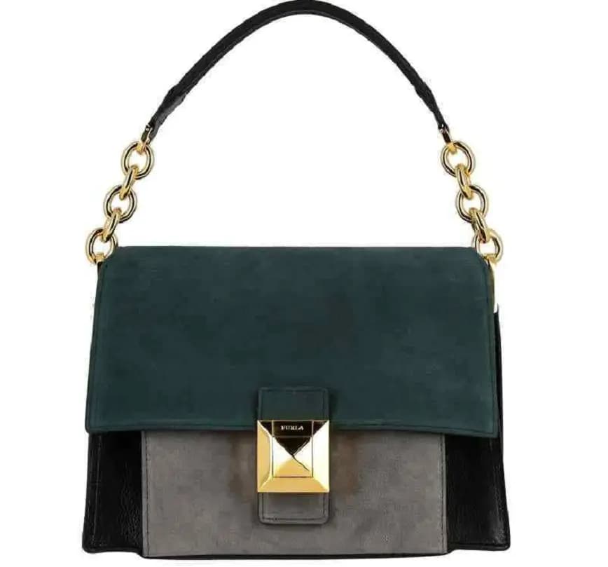 Túi Furla Ladies Diva S Tricolor Suede 'Ottanio' BYO6-1033639 Túi Furla Ladies Diva S Tricolor Suede 'Ottanio' BYO6-1033639