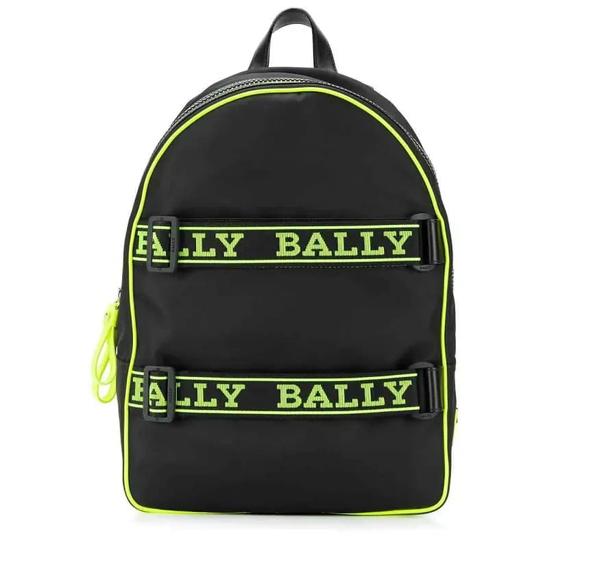 Balo Bally Men's Logo-tape Buckle 'Black' 6228632 Balo Bally Men's Logo-tape Buckle 'Black' 6228632