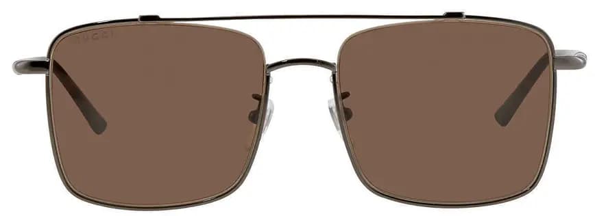 Kính Gucci Brown Rectangular 'Ruthenium' GG0610SK-002-56 Kính Gucci Brown Rectangular 'Ruthenium' GG0610SK-002-56