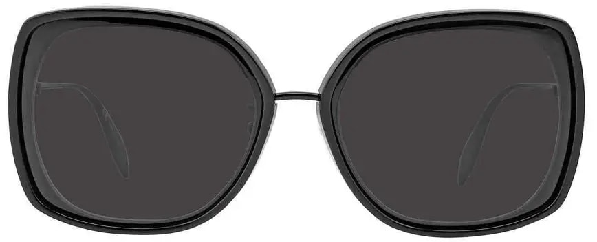 Kính Alexander McQueen Grey Square 'Black' AM0151S-001-57 — kich-thuoc: lien-he-order Kính Alexander McQueen Grey Square 'Black' AM0151S-001-57 — kich-thuoc: lien-he-order
