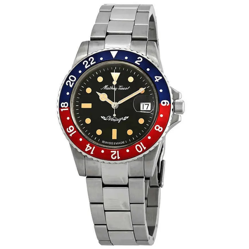 Đồng Hồ Mathey Tissot Vintage Automatic 'Blue Red' H900ATR — kich-thuoc: lien-he-order Đồng Hồ Mathey Tissot Vintage Automatic 'Blue Red' H900ATR — kich-thuoc: lien-he-order