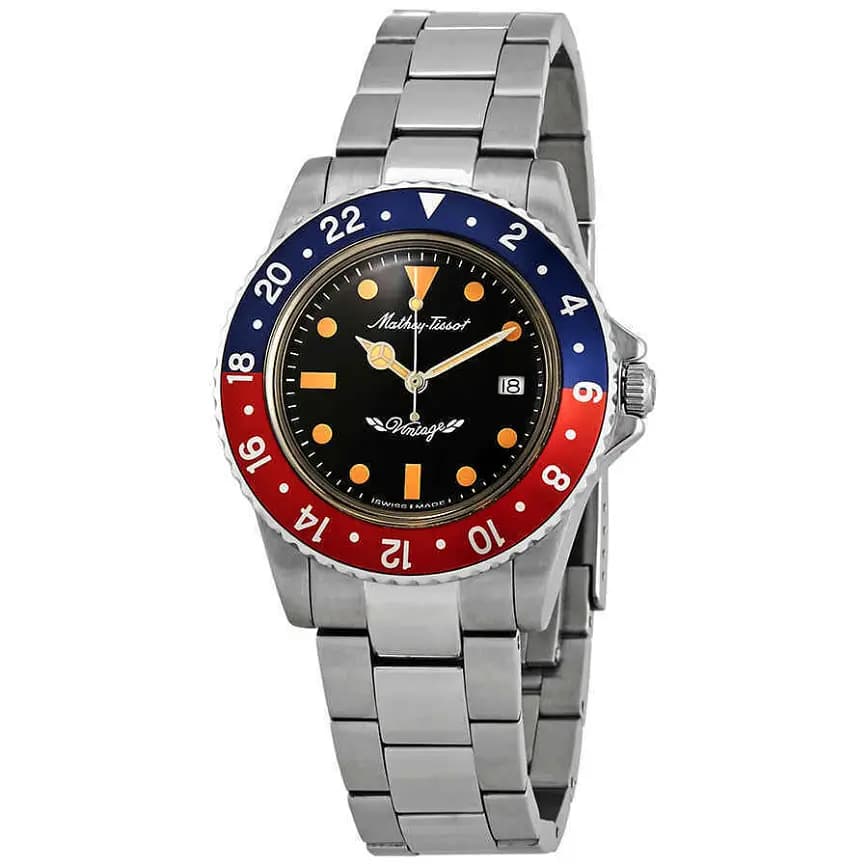 Đồng Hồ Mathey Tissot Mathey Vintage 'Black Pepsi' H900AR Đồng Hồ Mathey Tissot Mathey Vintage 'Black Pepsi' H900AR