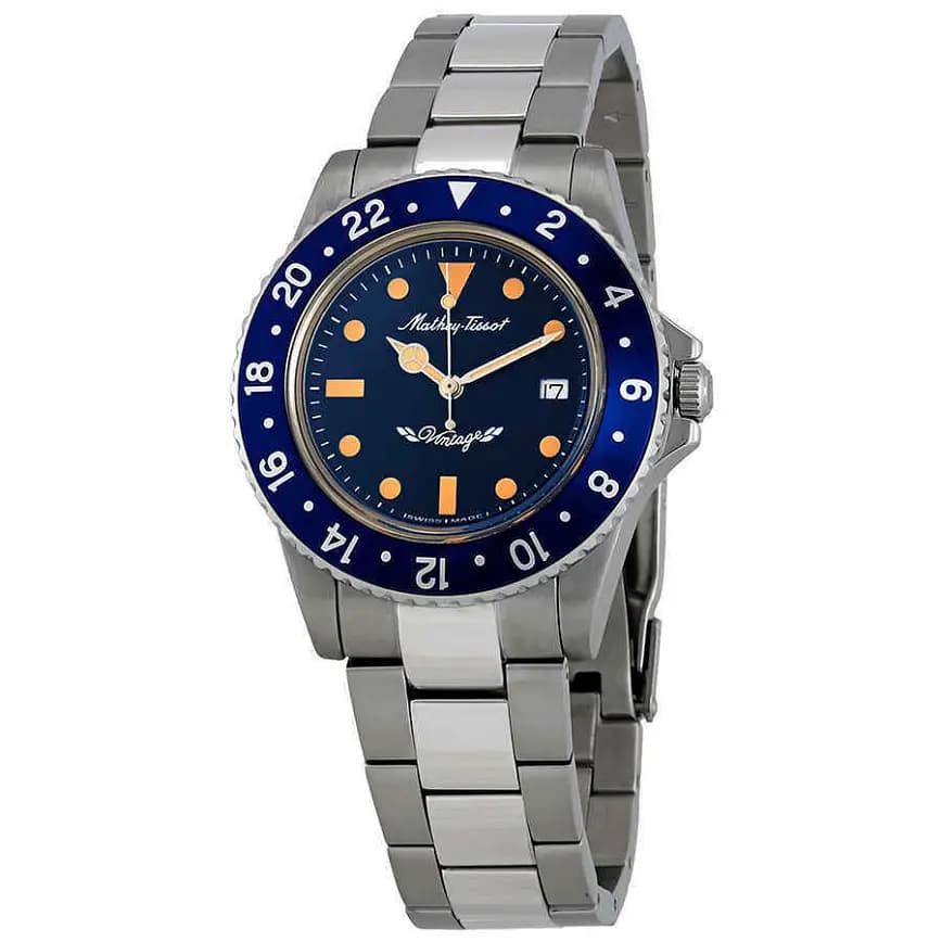 Đồng Hồ Mathey Tissot Mathey Vintage Quartz 'Blue' H900ABU Đồng Hồ Mathey Tissot Mathey Vintage Quartz 'Blue' H900ABU