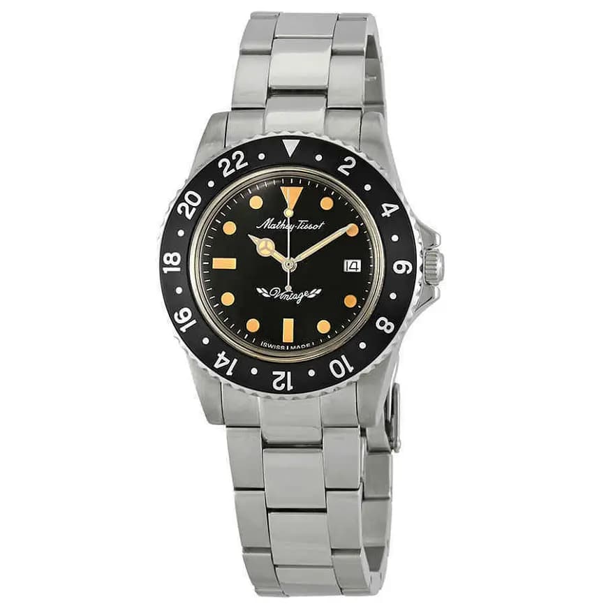 Đồng Hồ Mathey Tissot Mathey Vintage Quartz 'Black' H900AN Đồng Hồ Mathey Tissot Mathey Vintage Quartz 'Black' H900AN