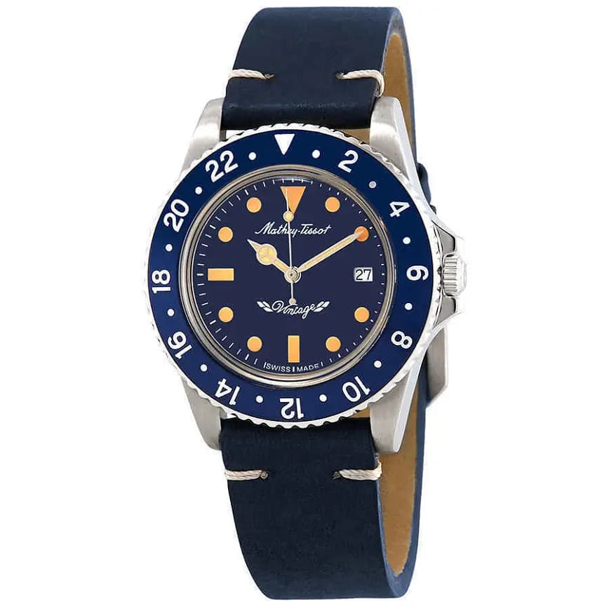 Đồng Hồ Mathey Tissot Mathey Vintage Quartz 'Blue' H900ALBU Đồng Hồ Mathey Tissot Mathey Vintage Quartz 'Blue' H900ALBU