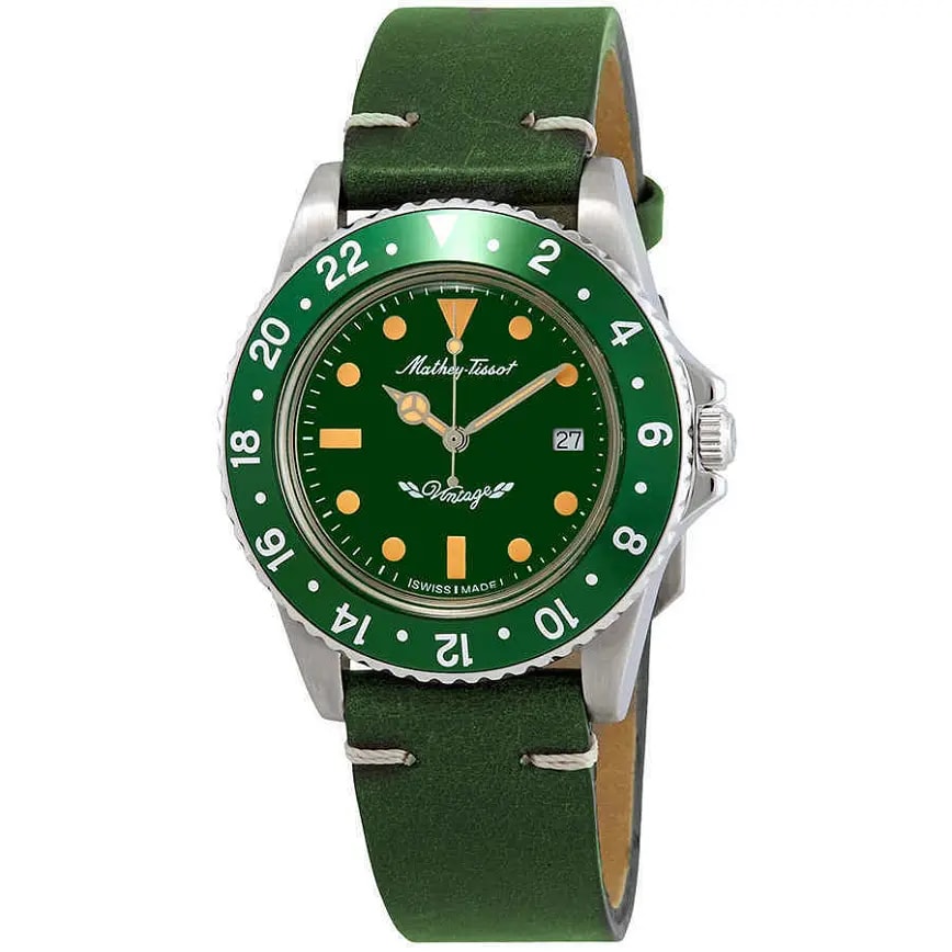 Đồng Hồ Mathey Tissot Mathey Vintage Quartz 'Green' H900ALV — kich-thuoc: 40mm Đồng Hồ Mathey Tissot Mathey Vintage Quartz 'Green' H900ALV — kich-thuoc: 40mm