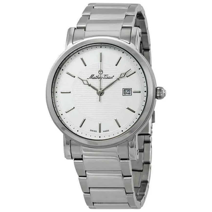Đồng Hồ Mathey Tissot City Metal 'White' HB611251MAI — kich-thuoc: 42mm Đồng Hồ Mathey Tissot City Metal 'White' HB611251MAI — kich-thuoc: 42mm