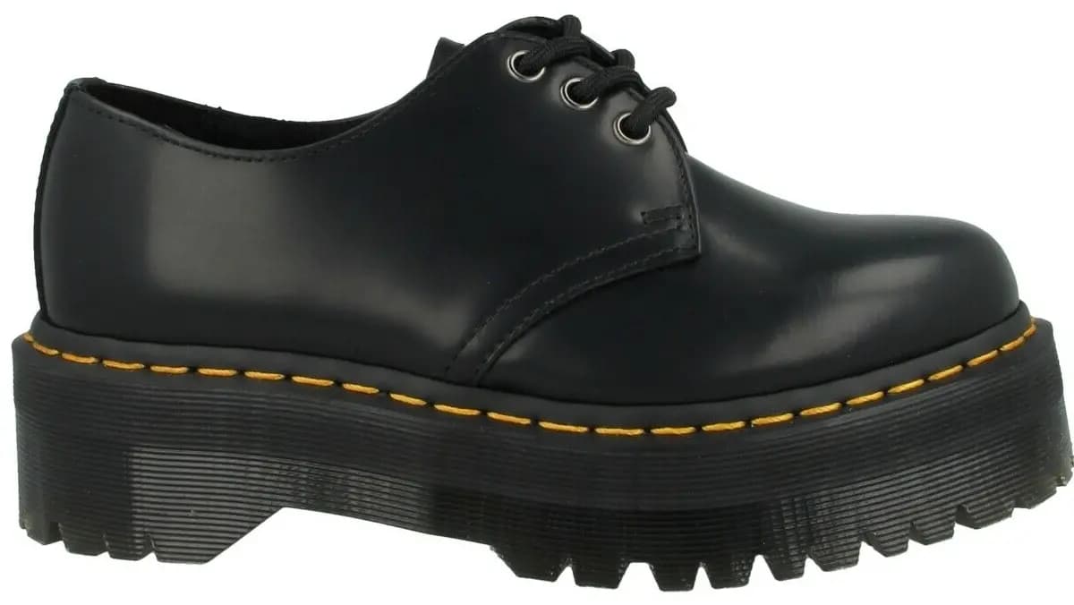 Giày Dr.Martens 1461 Quad Black Polished Smooth Black 25567001 Giày Dr.Martens 1461 Quad Black Polished Smooth Black 25567001