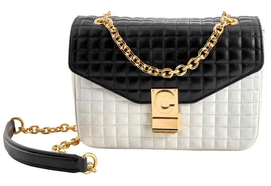 Túi Celine Medium C In Quilted Calfskin 'Black White' 187253BFD-01WB Túi Celine Medium C In Quilted Calfskin 'Black White' 187253BFD-01WB