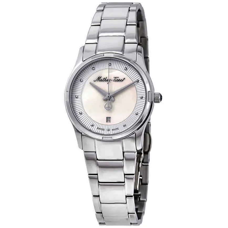 Đồng Hồ Mathey Tissot Elisa 'Mother of Pearl' D2111AI — kich-thuoc: 30mm Đồng Hồ Mathey Tissot Elisa 'Mother of Pearl' D2111AI — kich-thuoc: 30mm