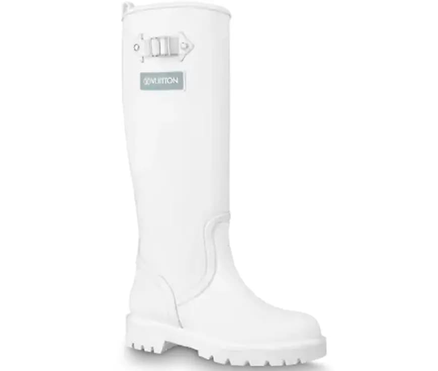 Giày Louis Vuitton Territory Flat High Boots White 1A9H2G Giày Louis Vuitton Territory Flat High Boots White 1A9H2G