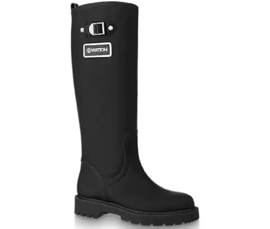 Giày Louis Vuitton Territory Flat High Boots Black 1A9H21 Giày Louis Vuitton Territory Flat High Boots Black 1A9H21