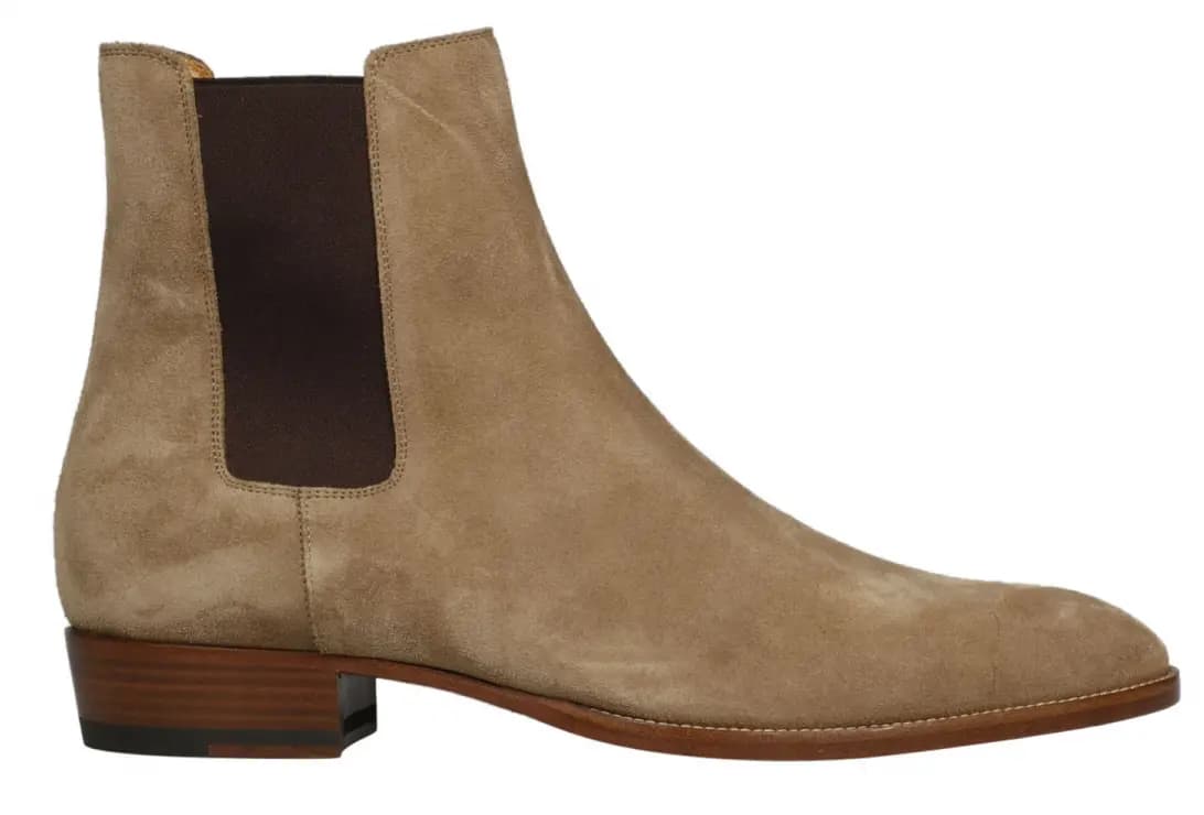 Giày Saint Laurent Wyatt Suede Chelsea Boot Tobacco 443208-BT300-9870 Giày Saint Laurent Wyatt Suede Chelsea Boot Tobacco 443208-BT300-9870