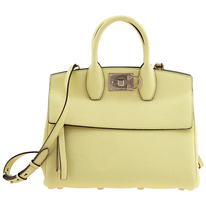 Túi Salvatore Ferragamo The Studio Leather 'Yellow' 21H159-744533 Túi Salvatore Ferragamo The Studio Leather 'Yellow' 21H159-744533