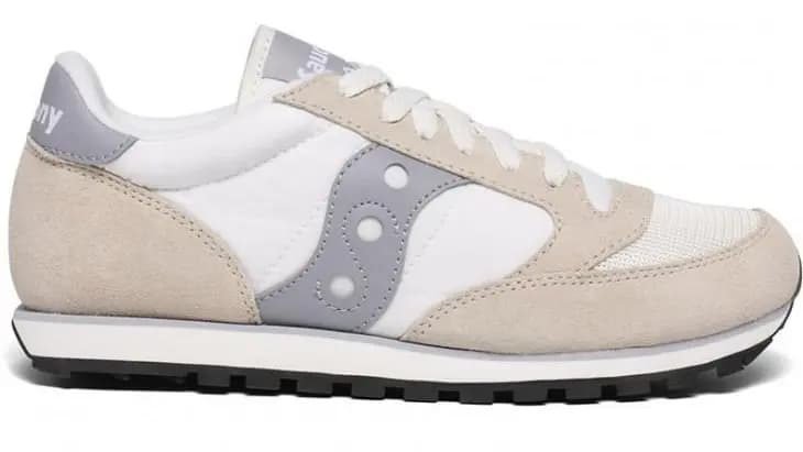 Giày Saucony Womens Jazz Low Pro 'White Grey' S1866-303 Giày Saucony Womens Jazz Low Pro 'White Grey' S1866-303