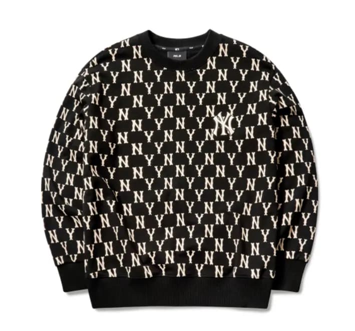 Áo Sweater MLB Monogram Allover Logo 3AMTM0614-50BKS Áo Sweater MLB Monogram Allover Logo 3AMTM0614-50BKS