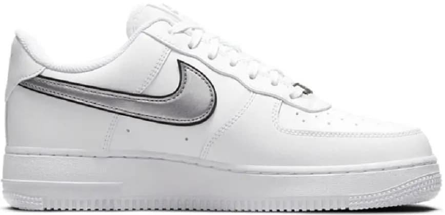 Giày Nike Wmns Air Force 1 '07 Essential 'White Metallic Silver' DD1523-100 Giày Nike Wmns Air Force 1 '07 Essential 'White Metallic Silver' DD1523-100
