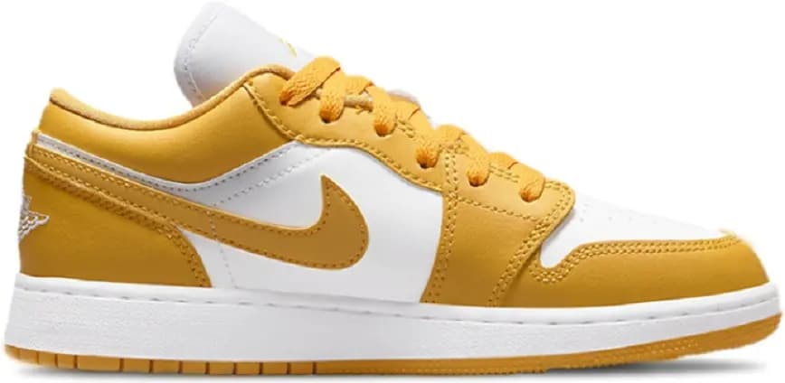Giày Nike Air Jordan 1 Low GS 'White Yellow' 553560-171 Giày Nike Air Jordan 1 Low GS 'White Yellow' 553560-171