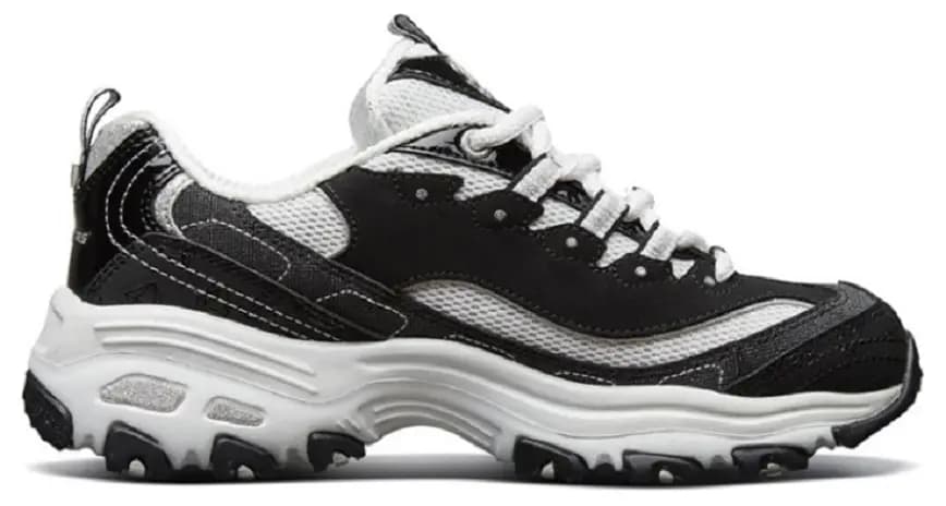 Giày Skechers D'Lites 1.0 'Black' 12241-BKW Giày Skechers D'Lites 1.0 'Black' 12241-BKW