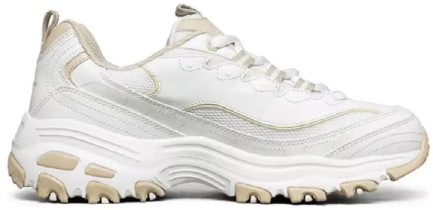Giày Skechers D'Lites 'White Beige' 66666214-WNT Giày Skechers D'Lites 'White Beige' 66666214-WNT