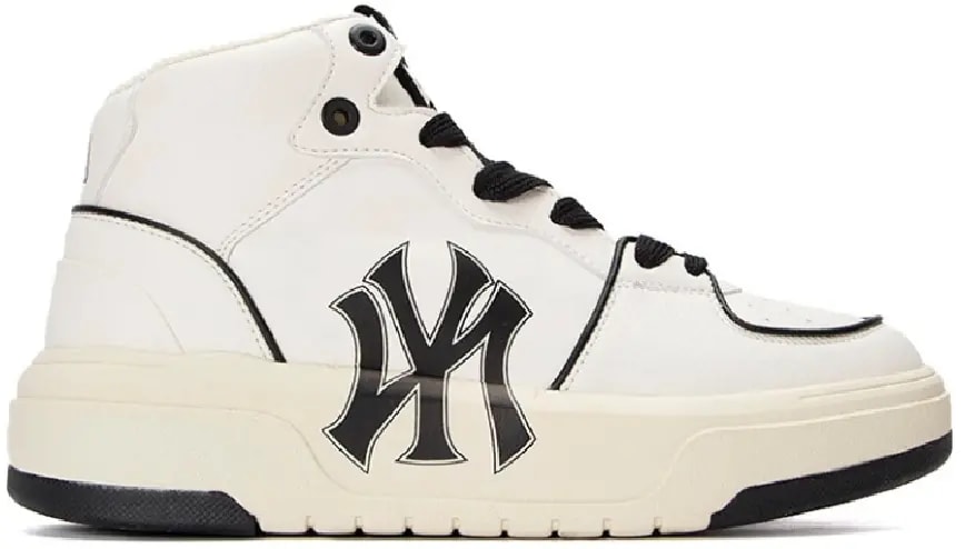 Giày MLB Chunky Liner High New York Yankees White Black 3ASXCB12N-50IVS — kich-thuoc: lien-he-order Giày MLB Chunky Liner High New York Yankees White Black 3ASXCB12N-50IVS — kich-thuoc: lien-he-order