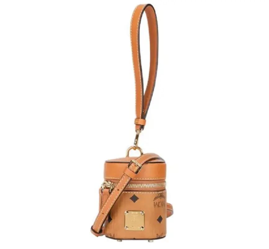 Túi MCM Cylinder Crossbody In Visetos Cognac MWRAACG03CO001 Túi MCM Cylinder Crossbody In Visetos Cognac MWRAACG03CO001