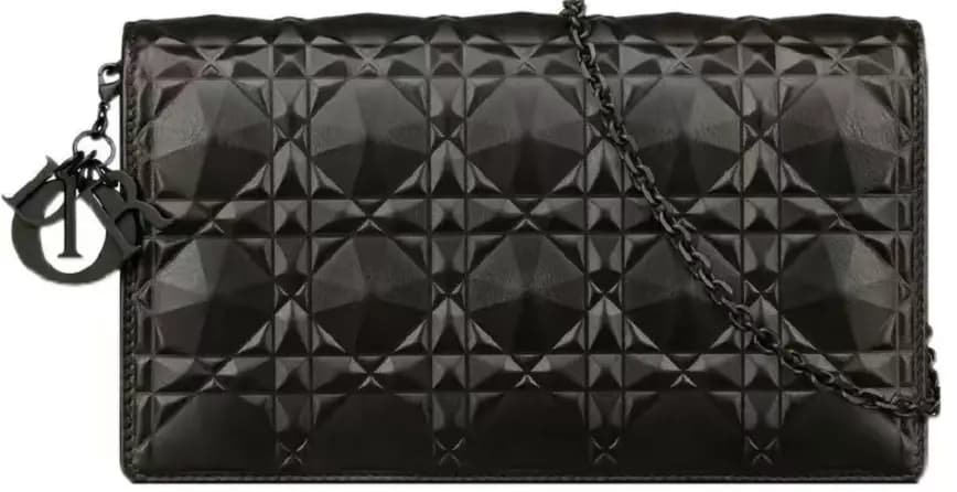 Túi Dior Lady Dior Pouch 'Black With Diamond' S0204SNEA-M900 Túi Dior Lady Dior Pouch 'Black With Diamond' S0204SNEA-M900