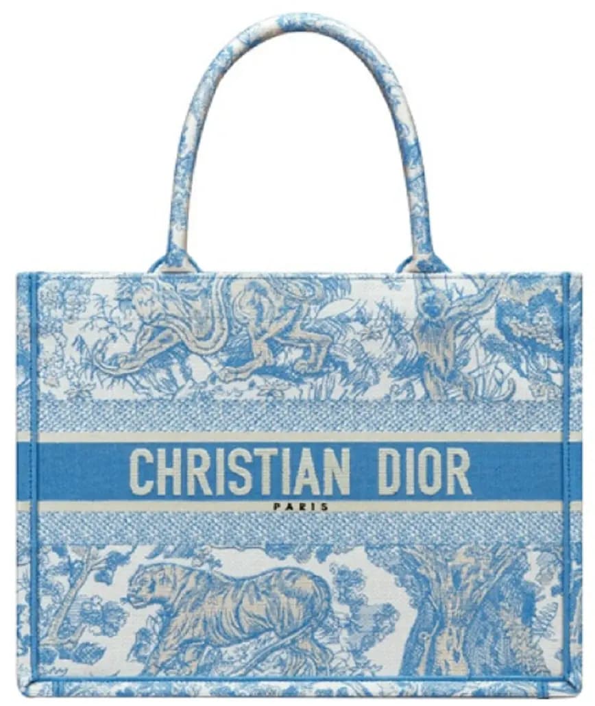 Túi Dior Tote Tiger Printed 'Blue' M1296ZTDT-M917 Túi Dior Tote Tiger Printed 'Blue' M1296ZTDT-M917