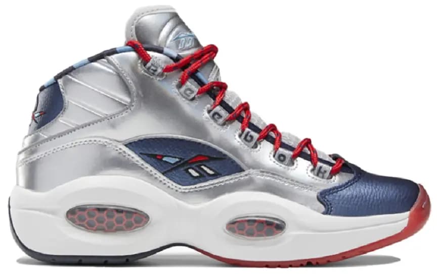 Giày Reebok Question Mid 'Iverson x Harden Silver' FZ1366 Giày Reebok Question Mid 'Iverson x Harden Silver' FZ1366