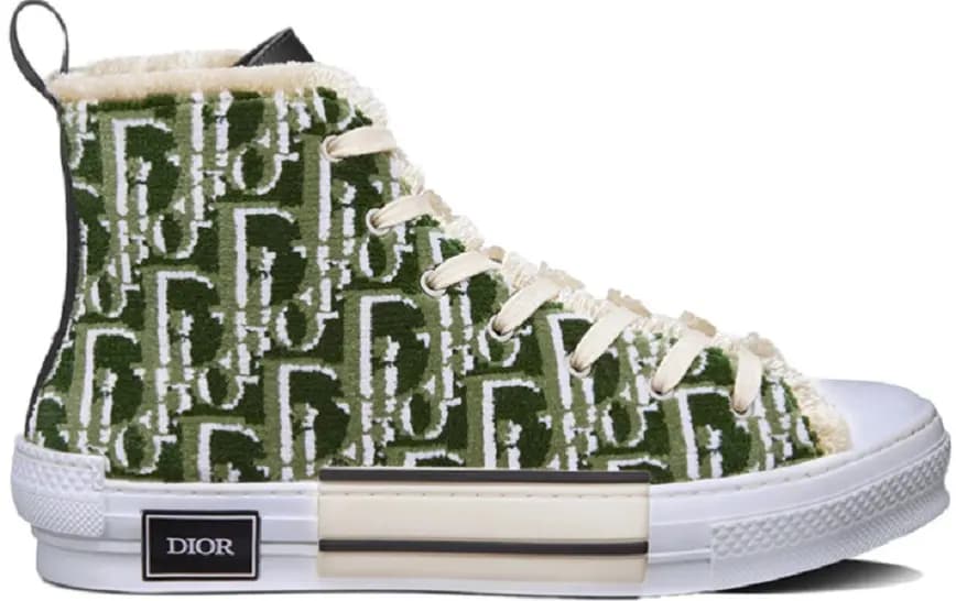 Giày Dior B23 High Top Sneaker 'Olive Dior Oblique Tapestry' 3SH129ZGT-H660 Giày Dior B23 High Top Sneaker 'Olive Dior Oblique Tapestry' 3SH129ZGT-H660