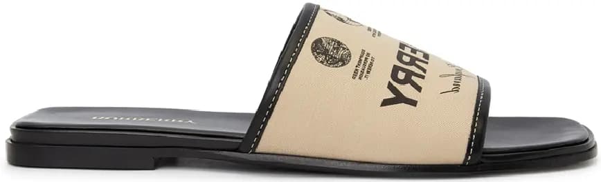 Dép Burberry Label Slide SDL Carolyn 'Beige' 8063171 Dép Burberry Label Slide SDL Carolyn 'Beige' 8063171