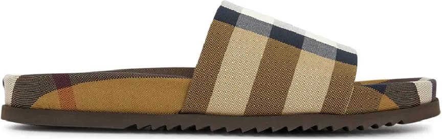 Dép Burberry Check Slide 'Brown' 8049018 Dép Burberry Check Slide 'Brown' 8049018