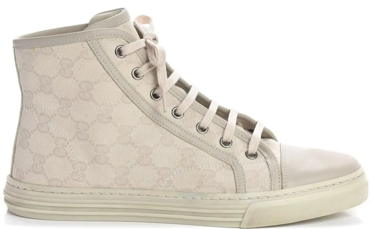 Giày Gucci Wmns GG High 'Logo Print White' 426186-FV590-9073 Giày Gucci Wmns GG High 'Logo Print White' 426186-FV590-9073
