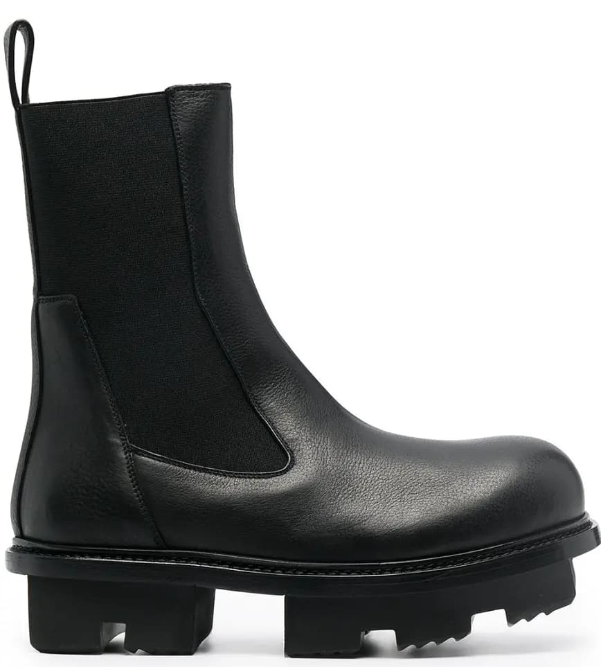 Giày Rick Owens Beatle Megatooth Leather Boots RP21S3855 Giày Rick Owens Beatle Megatooth Leather Boots RP21S3855