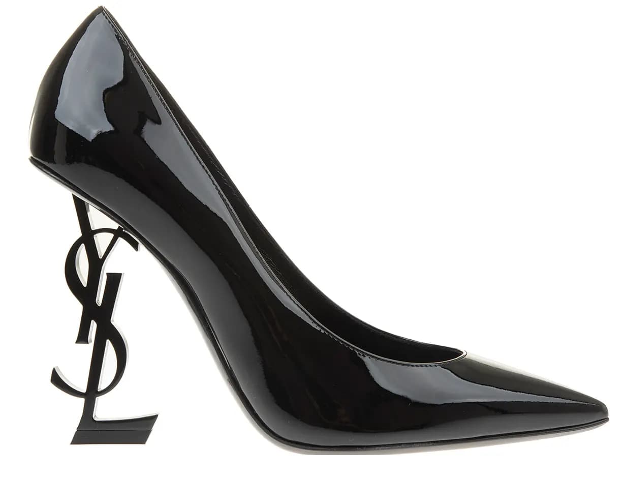 Giày Saint Laurent Opyum Pumps Patent Leather Black Heel 4720110NPVV1000 Giày Saint Laurent Opyum Pumps Patent Leather Black Heel 4720110NPVV1000