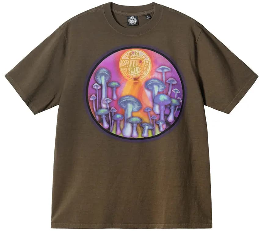 Áo Stussy x Dries Van Noten Airbrush Shrooms Tee 'Khaki' Áo Stussy x Dries Van Noten Airbrush Shrooms Tee 'Khaki'