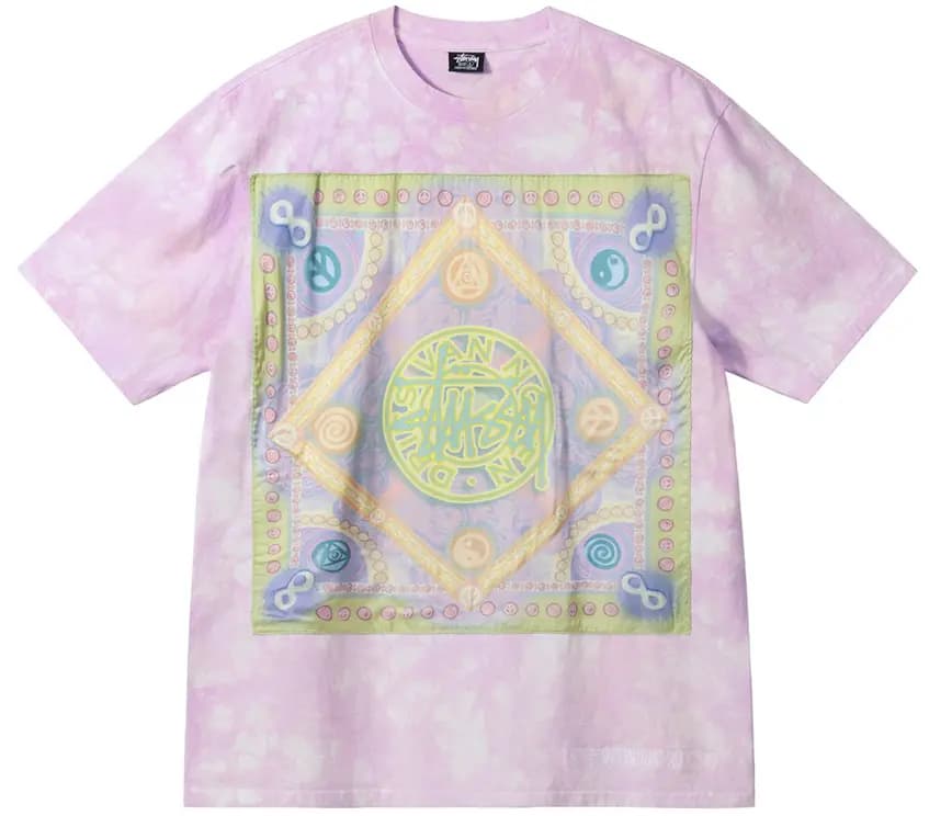 Áo Stussy x Dries Van Noten Bandana Tee 'Lilac' Áo Stussy x Dries Van Noten Bandana Tee 'Lilac'