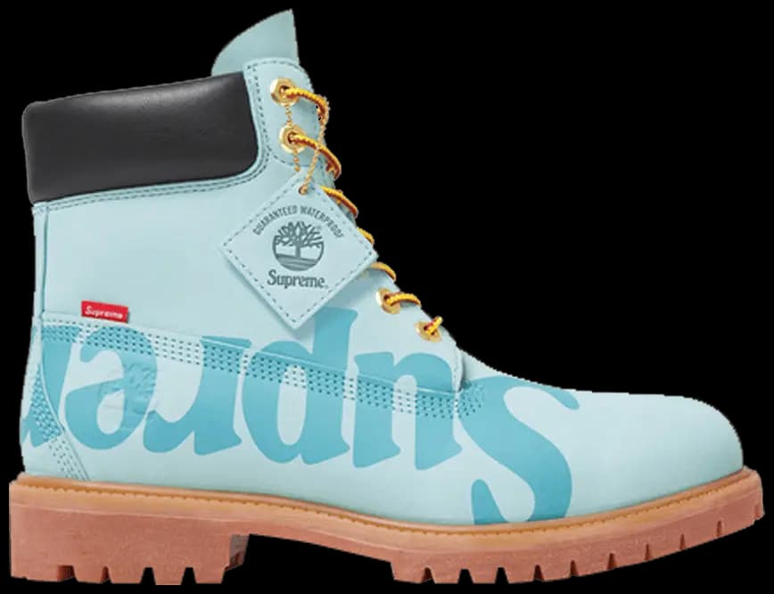 Giày Timberland Supreme x 6 Inch 'Big Logo Light Blue' Giày Timberland Supreme x 6 Inch 'Big Logo Light Blue'