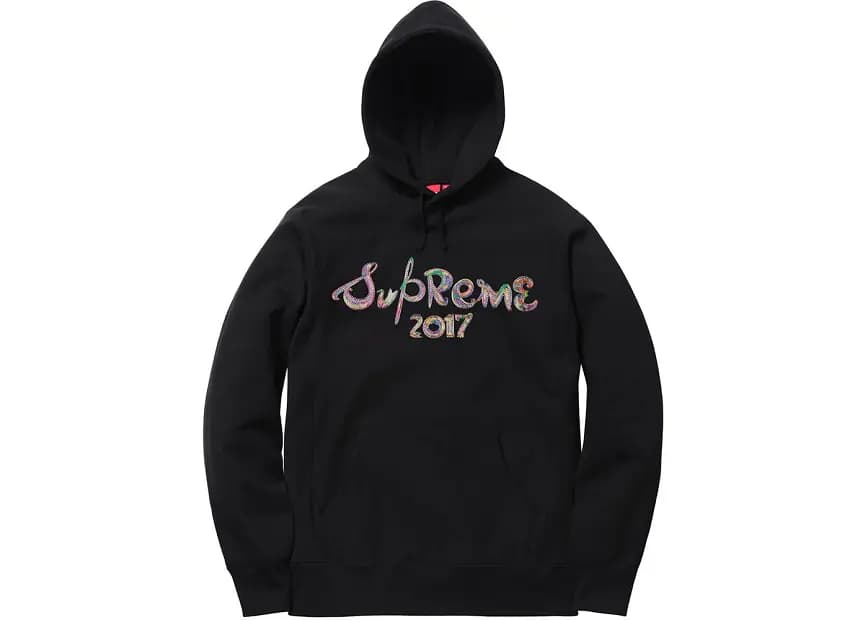 Áo Supreme Multicolor Script 2017 Black Hoodie SUP431 Áo Supreme Multicolor Script 2017 Black Hoodie SUP431