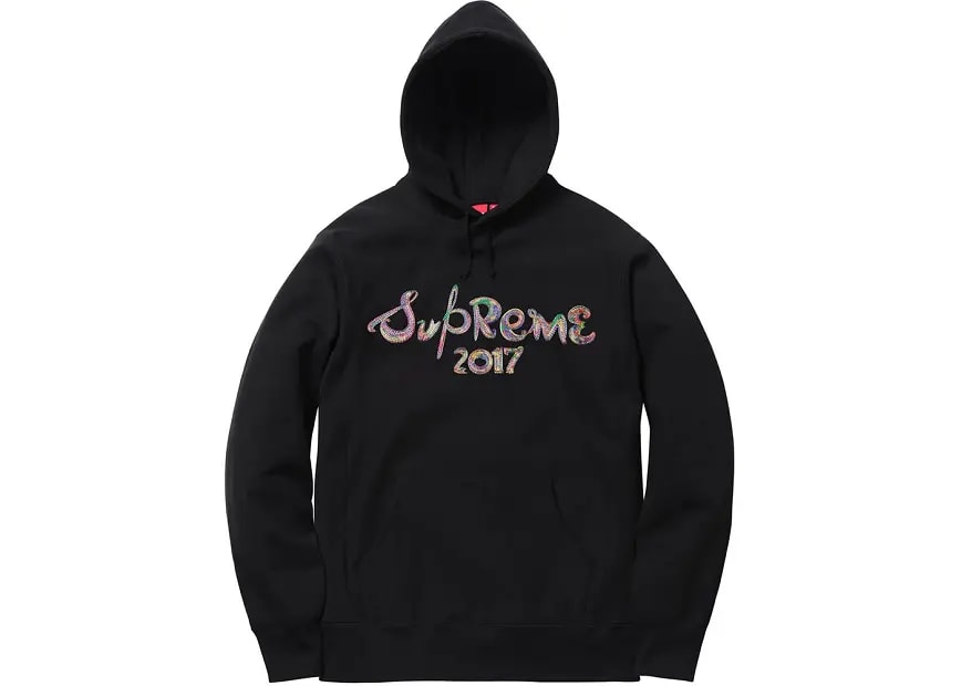 Áo Supreme Multicolor Script 2017 Black Hoodie SUP431 — kich-thuoc: L Áo Supreme Multicolor Script 2017 Black Hoodie SUP431 — kich-thuoc: L