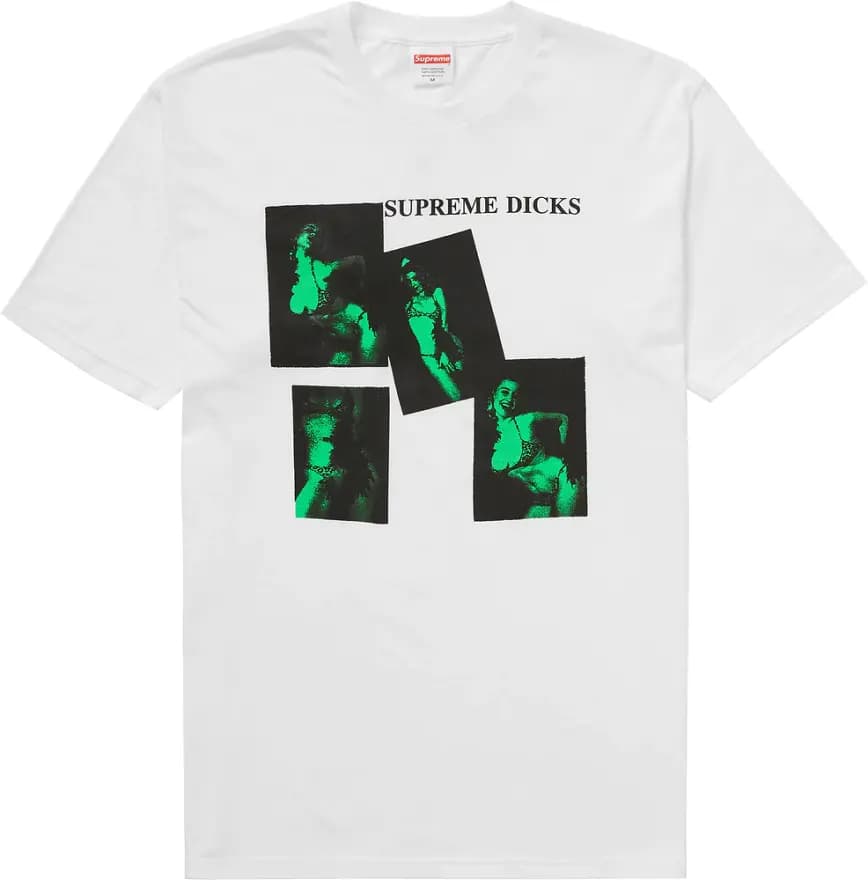Áo Supreme Supreme Dicks Tee White SUP-SUDTWH Áo Supreme Supreme Dicks Tee White SUP-SUDTWH