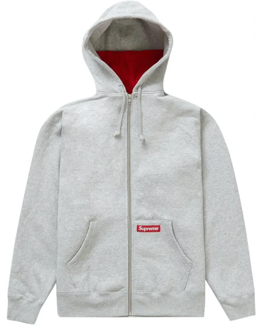 Áo Supreme Double Hood Facemask Zip Up Hooded 'Heather Grey' Áo Supreme Double Hood Facemask Zip Up Hooded 'Heather Grey'