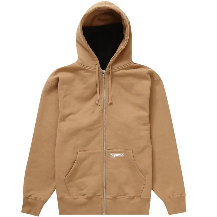 Áo Supreme Double Hood Facemask Zip Up Hooded Sweatshirt 'Light Brown' Áo Supreme Double Hood Facemask Zip Up Hooded Sweatshirt 'Light Brown'