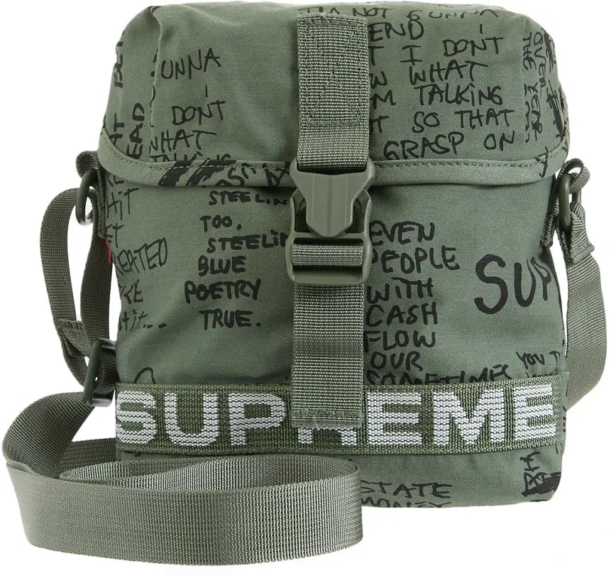 Túi Supreme Field Side Bag 'Olive Gonz' — kich-thuoc: 1-size Túi Supreme Field Side Bag 'Olive Gonz' — kich-thuoc: 1-size