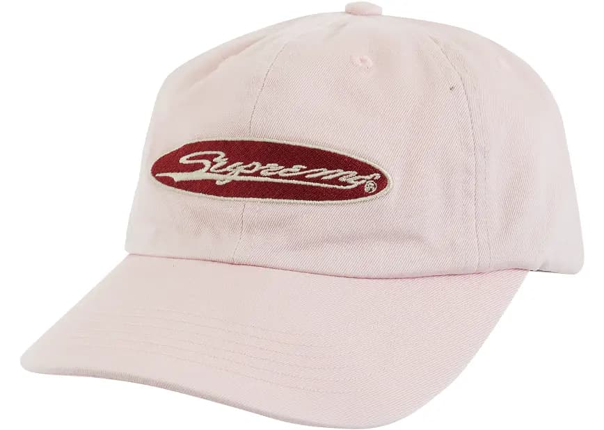 Mũ Supreme Oval 6-Panel Light 'Pink' Mũ Supreme Oval 6-Panel Light 'Pink'