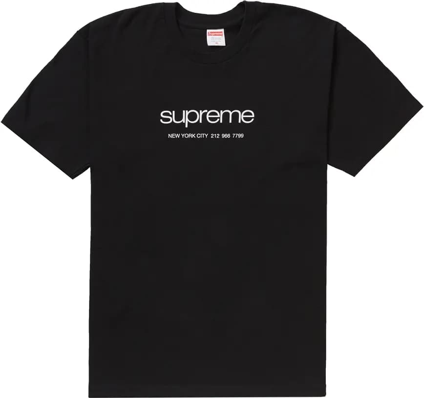 Áo Supreme Shop Tee Black Áo Supreme Shop Tee Black