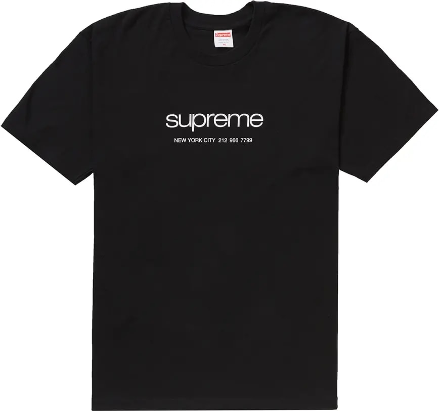 Áo Supreme Shop Tee Black — kich-thuoc: M Áo Supreme Shop Tee Black — kich-thuoc: M